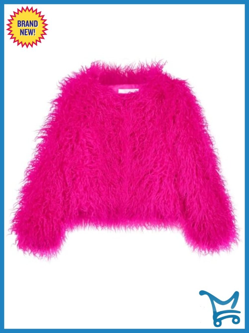 Women's Shaggy Faux Fur Coat Warm Winter Jacket Long Sleeve - Picture 1 of 6